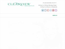 Tablet Screenshot of clearviewinstitute.com